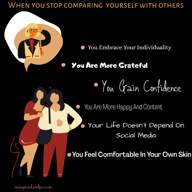 Benefits of stop comparing yourself to others